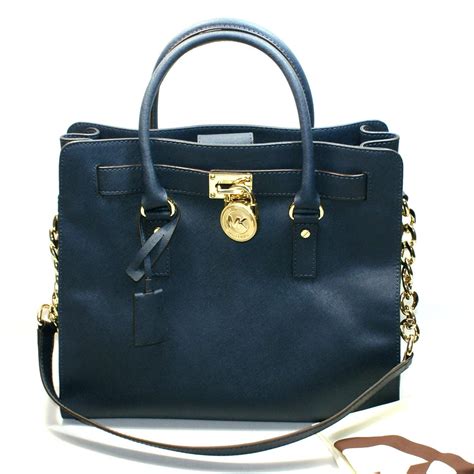 michael kors hamilton genuine leather tote